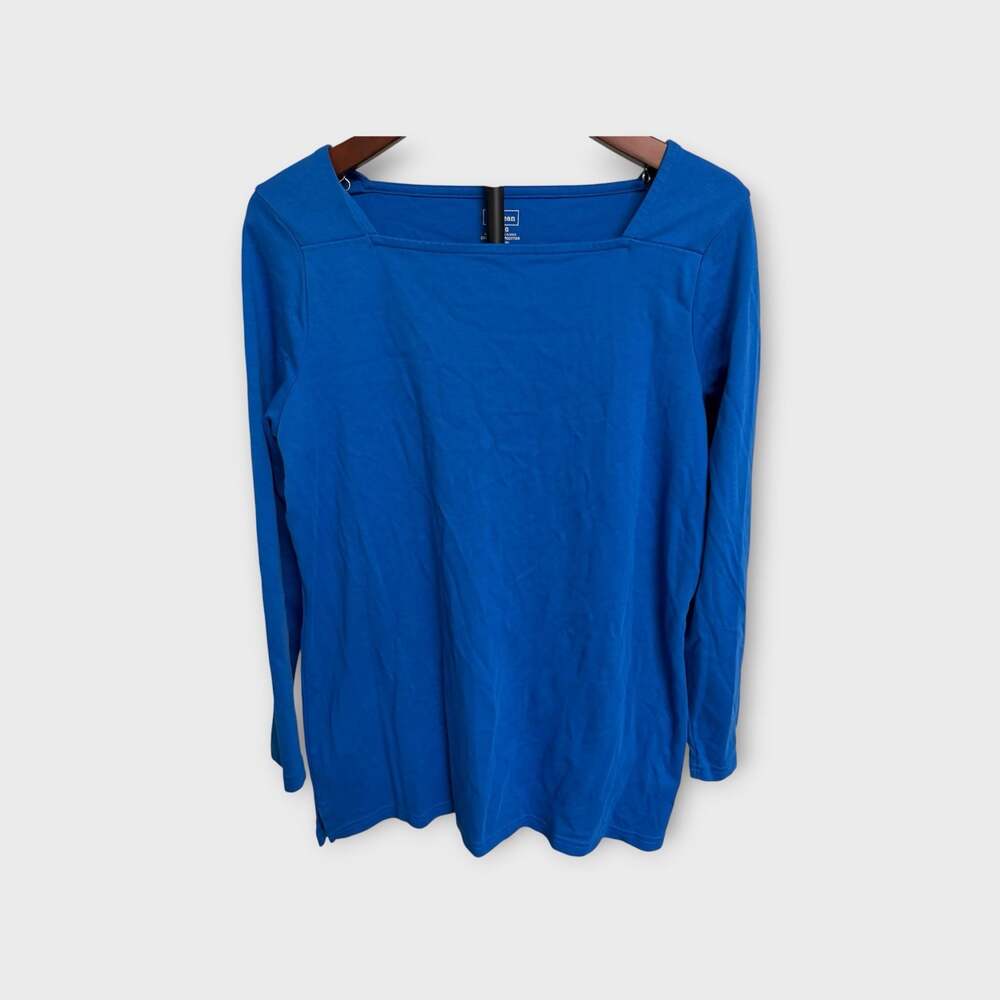 L.L.Bean Women's Supima Cotton Long Sleeve Square Neck Tunic